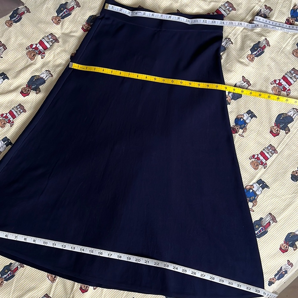 NWT Women’s ASPESI Oxford knit Maglia A-Line Maxi Skirt / Navy / Small - Picture 8 of 15
